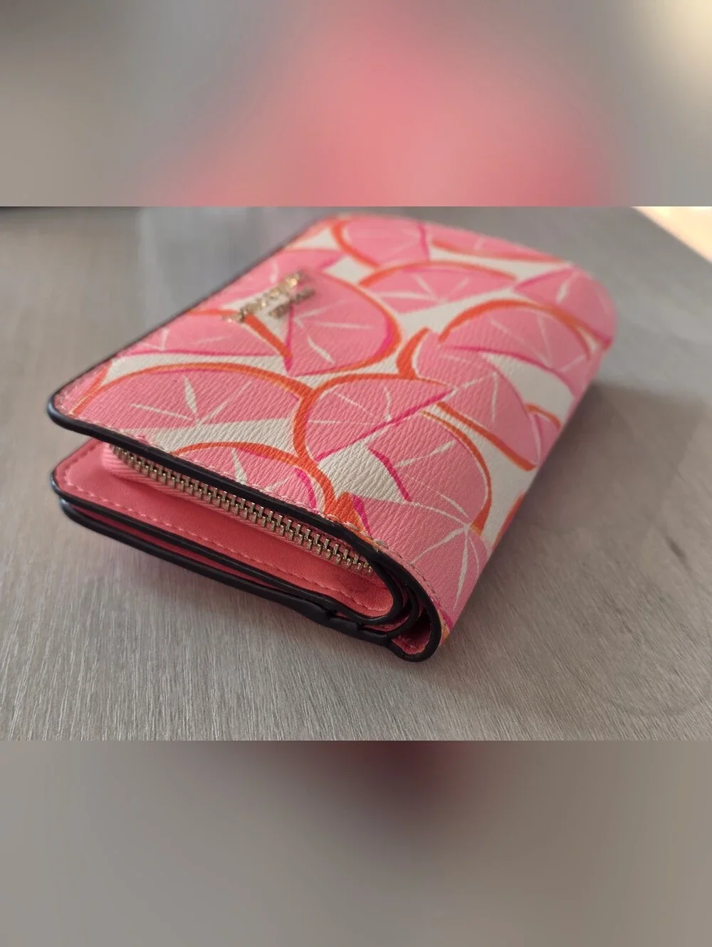 kate spade Pink Citrus Print Wallet